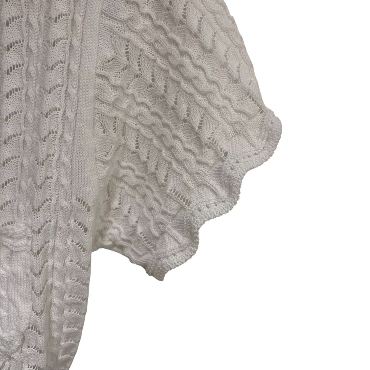Lace knit cache-coeur top薄手カーディガンFU-X-KT005