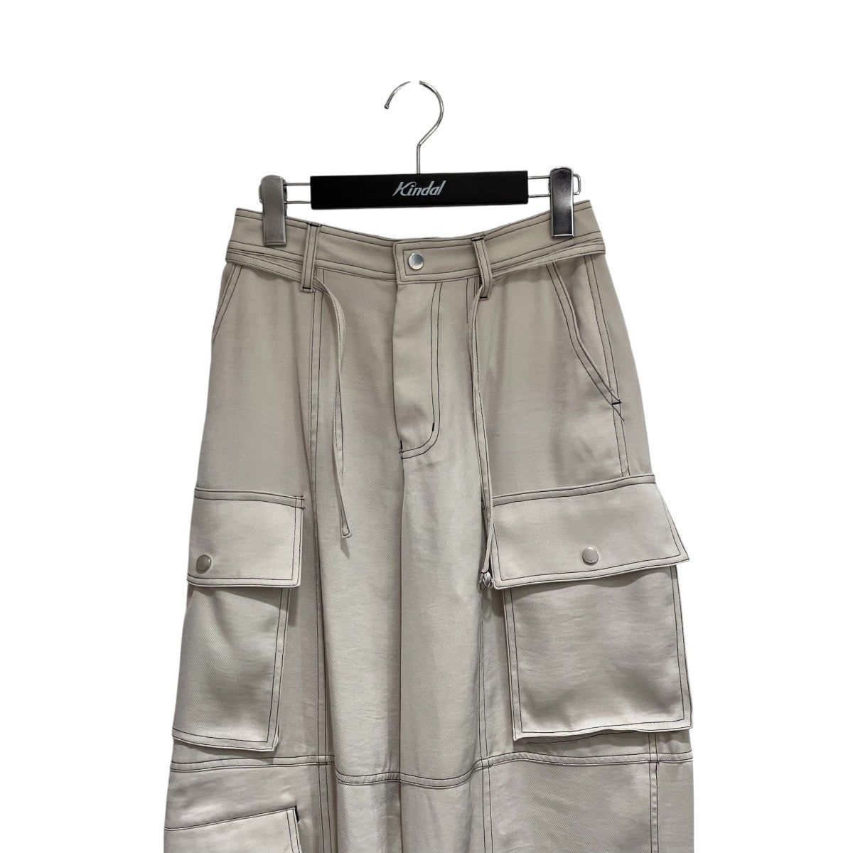 Zip Design Satin Cargoパンツ21251465705