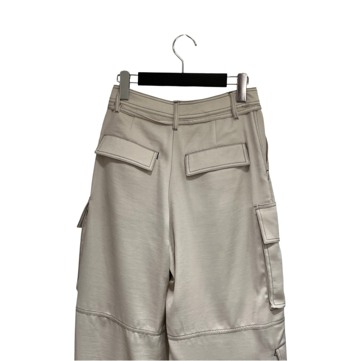 Zip Design Satin Cargoパンツ21251465705