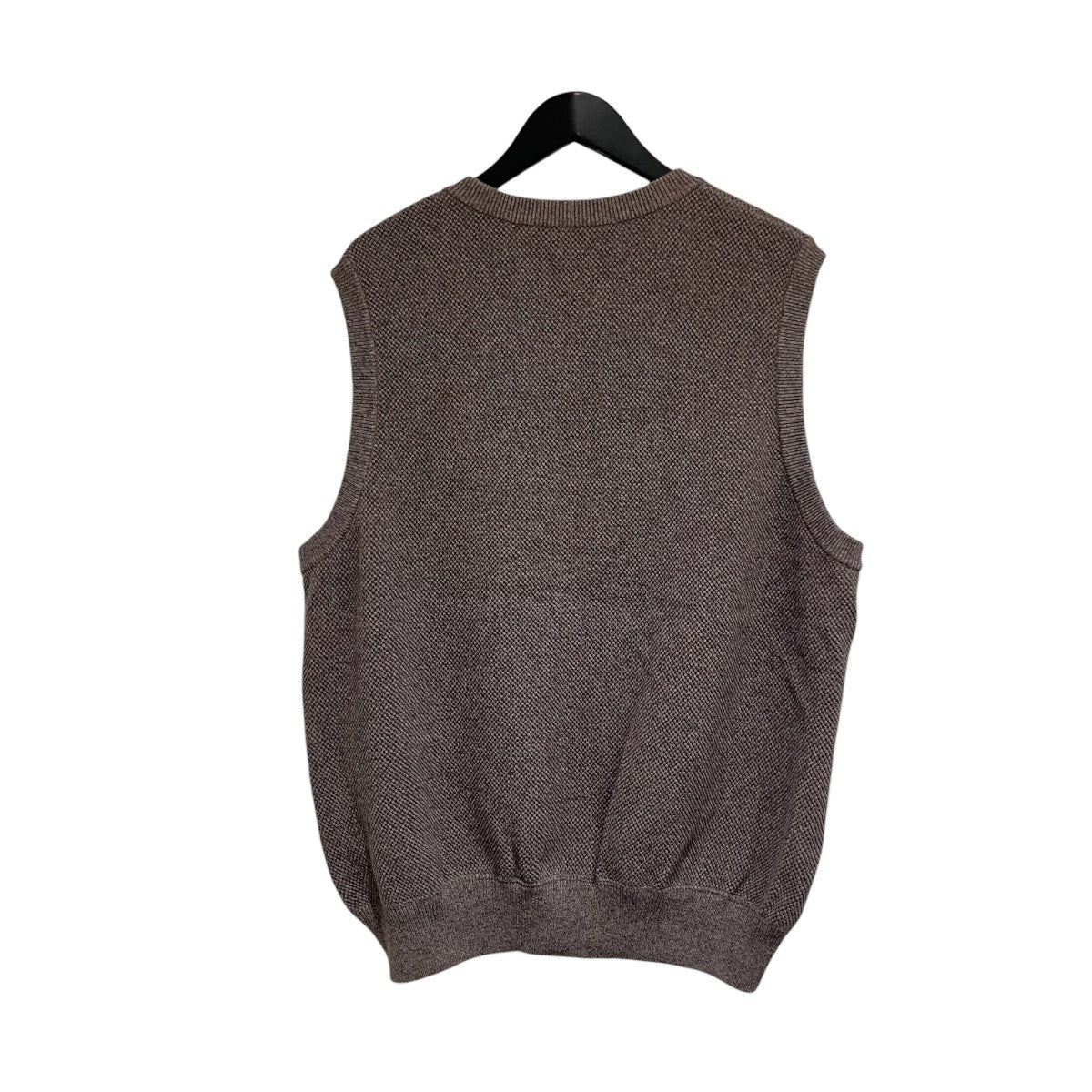 Moss Stitch Zip Vestニットベスト2201-003