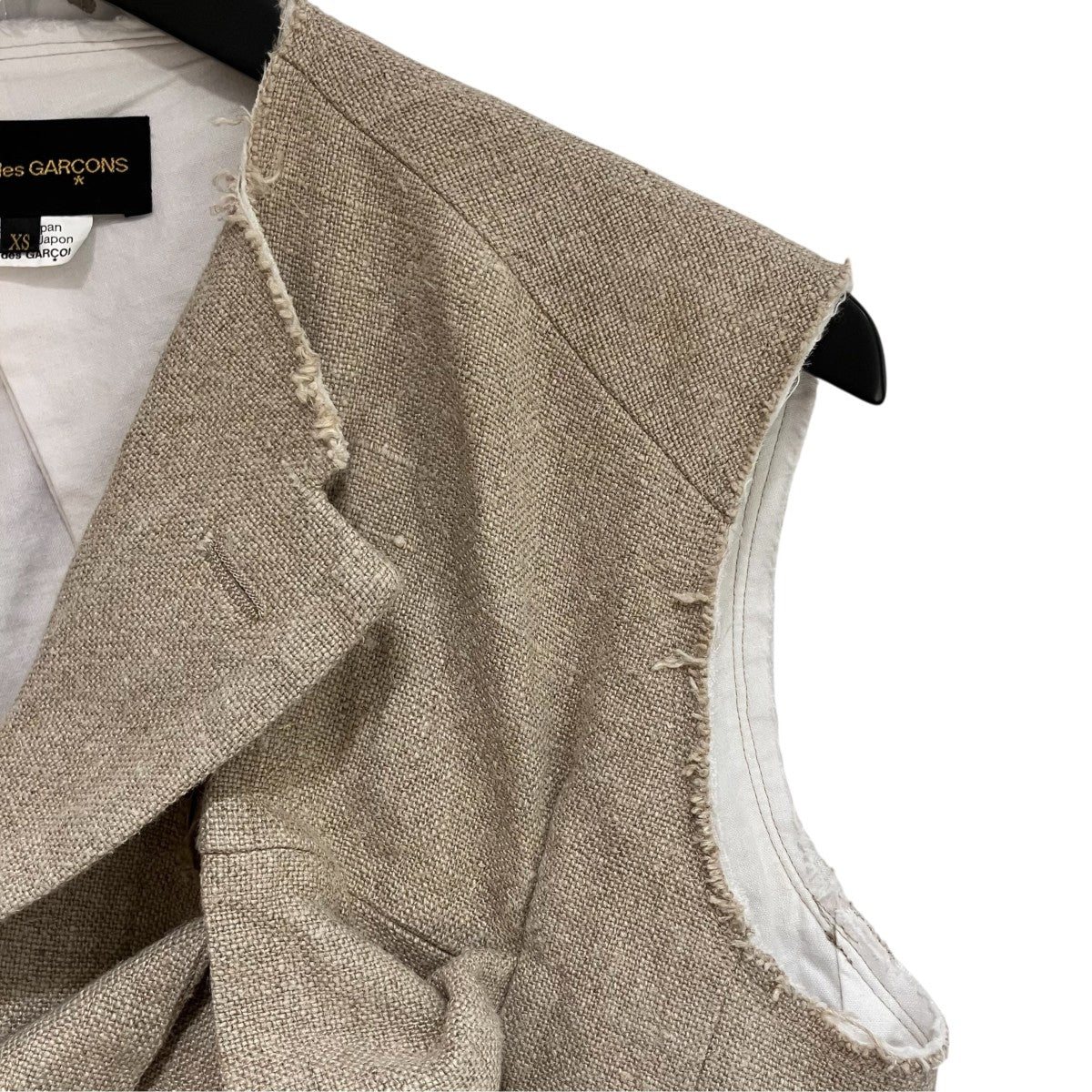 COMME des GARCONS(コムデギャルソン) 26SSリネンフリルベストGQ-J013