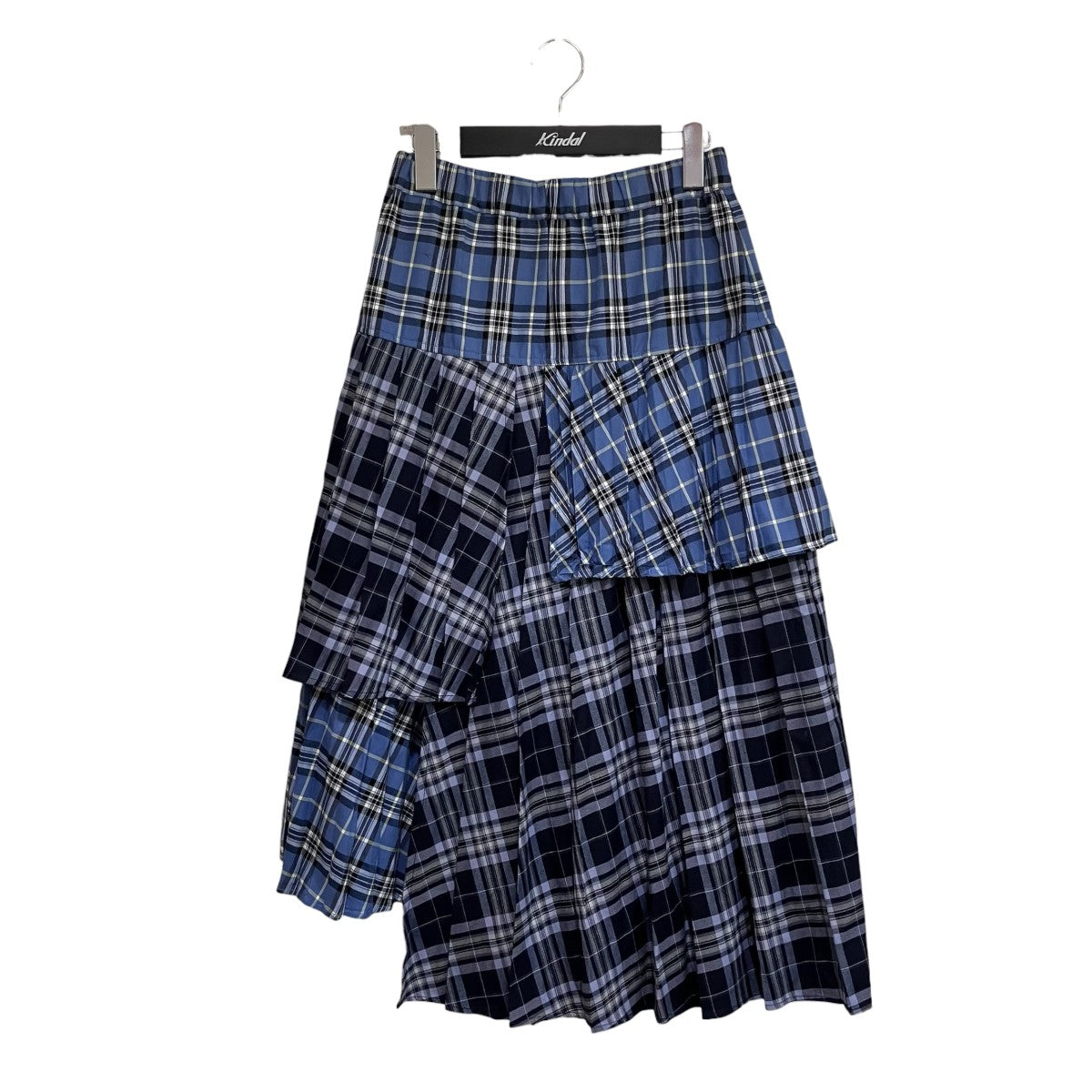 OVERLAP CHECK PLEATS SKIRTプリーツスカート1256304