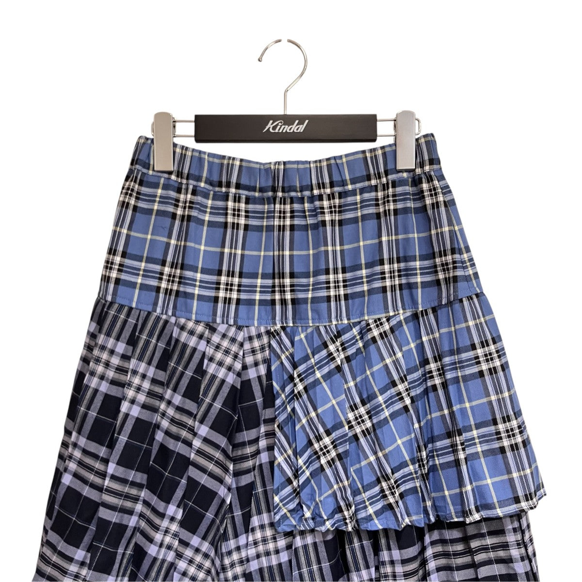 OVERLAP CHECK PLEATS SKIRTプリーツスカート1256304