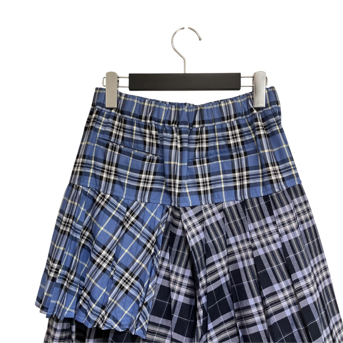 OVERLAP CHECK PLEATS SKIRTプリーツスカート1256304