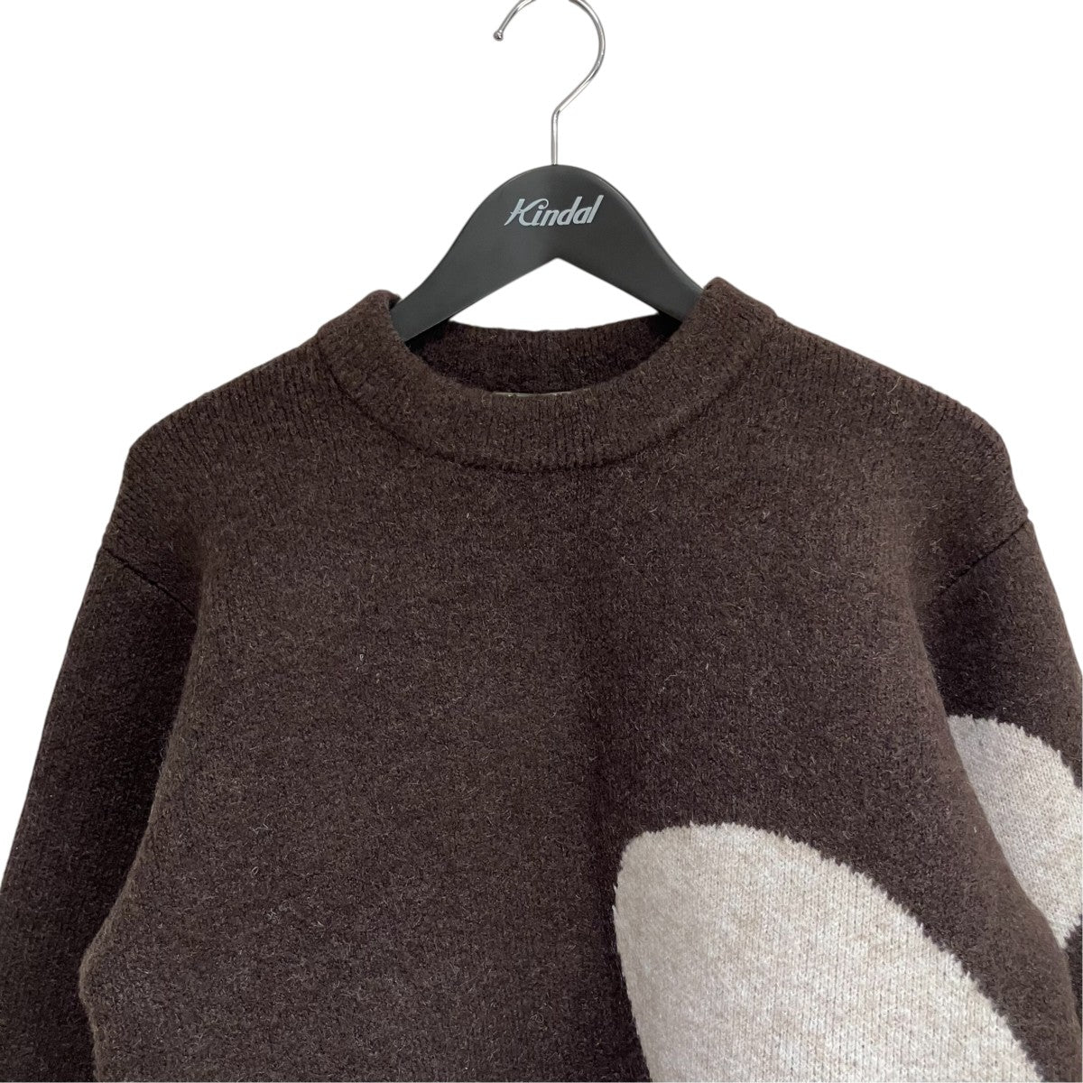 ウール ハート ニット セーター厚手ニットN25AW-037