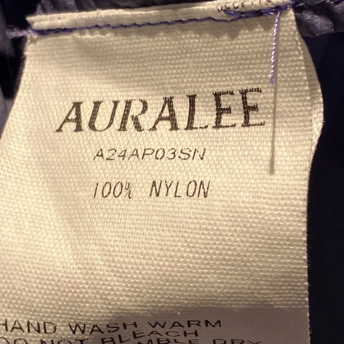 24AWWASHED SUPER LIGHT AIRY NYLON ANORAKパーカーA24AP03SN