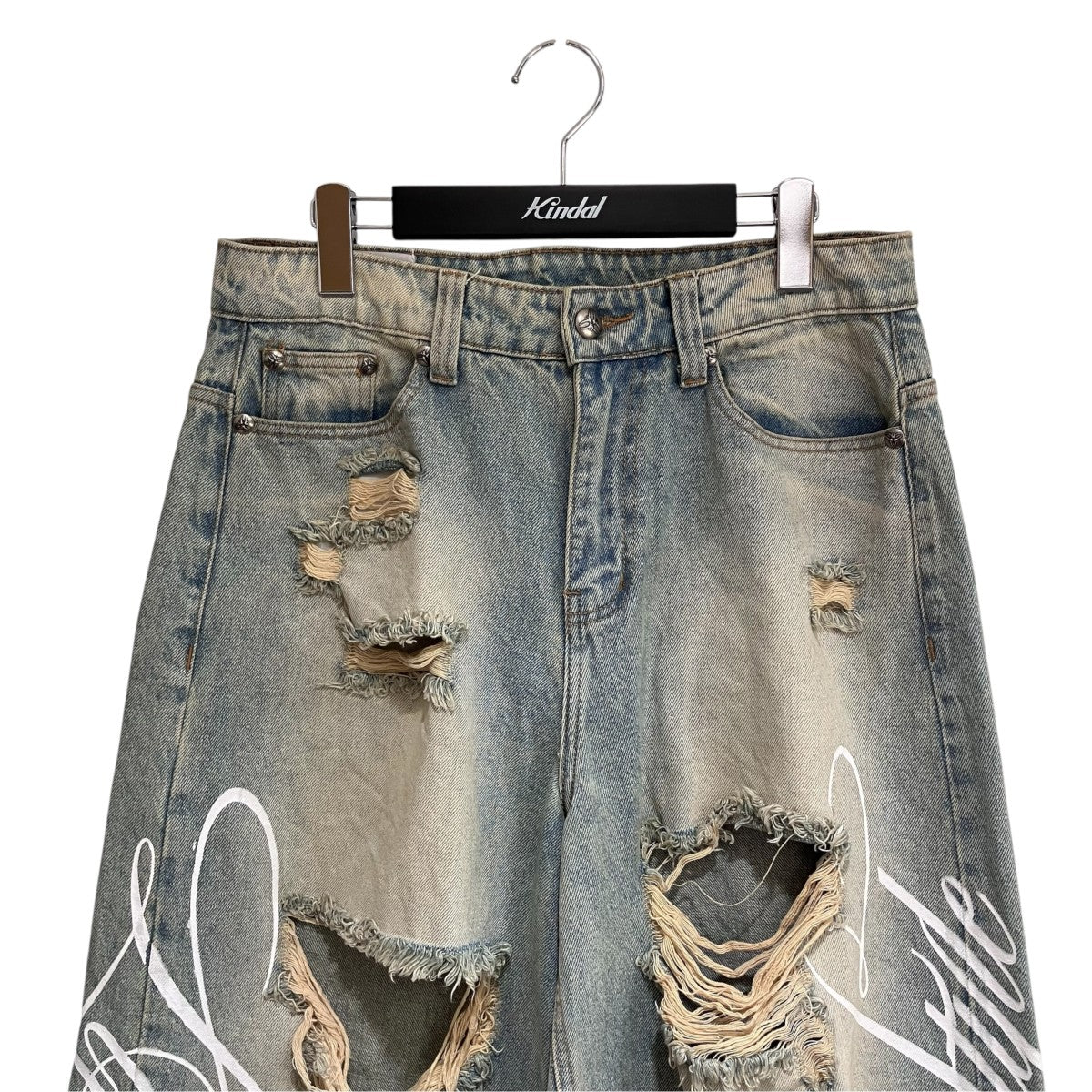 Lifestyle Vintage Waxed Baggy Jeansデニムパンツ