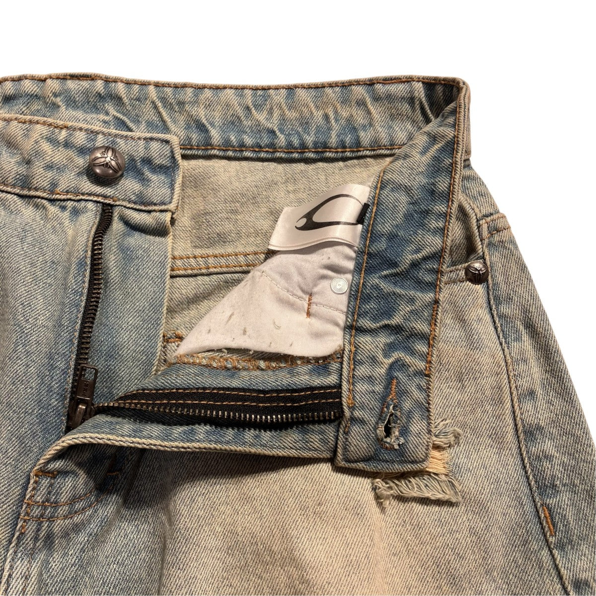 Lifestyle Vintage Waxed Baggy Jeansデニムパンツ
