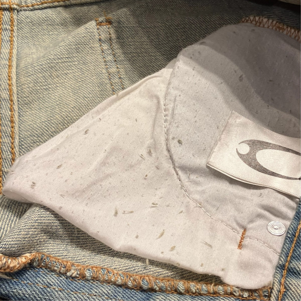 Lifestyle Vintage Waxed Baggy Jeansデニムパンツ