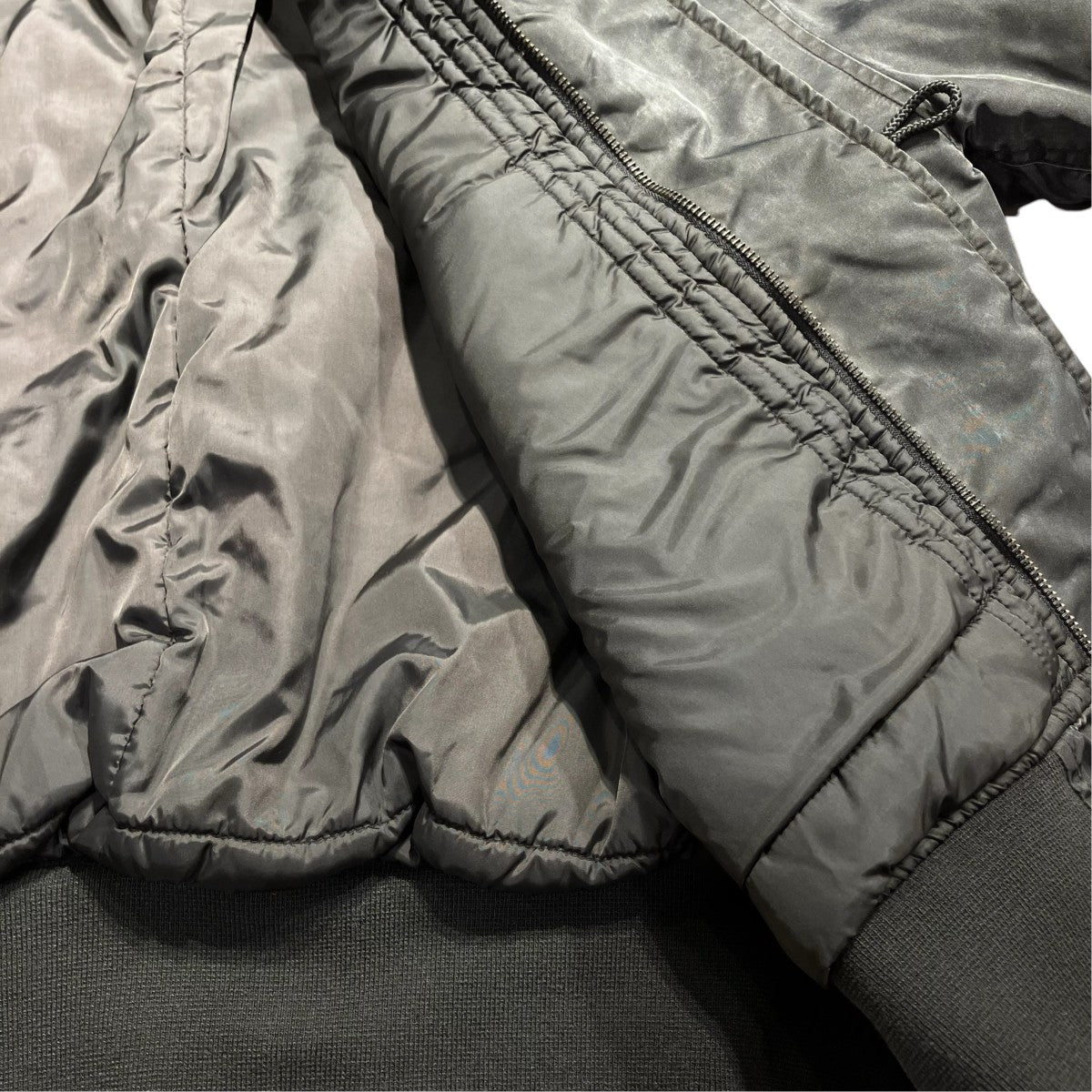 25AWFurpocket Design Faded N2B Jacket中綿ジャケットGRAjk1329