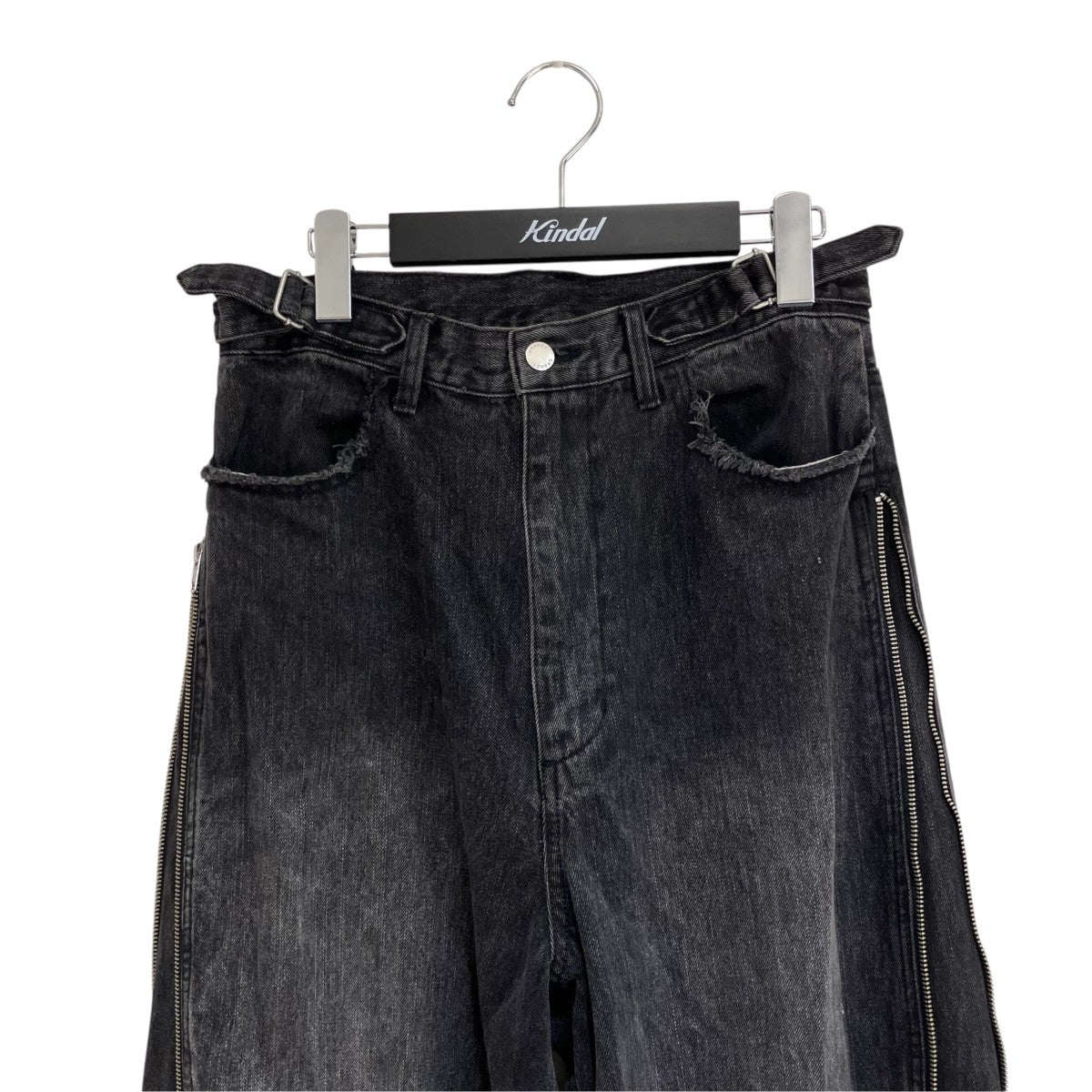 ZipDesign Buggy DenimPantsデニムパンツGRApt1162