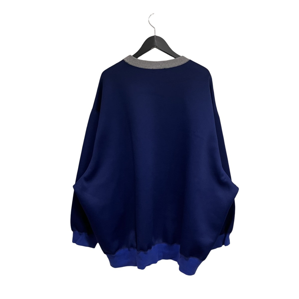 ロゴ刺繍入りダンボールクルーネックスウェットシャツ長袖トレーナー21WCM-T12202S
