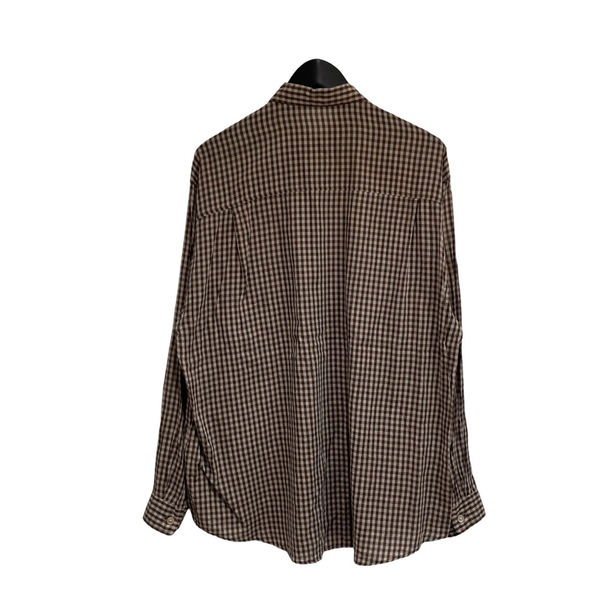 25SSAIRY LIGHT COTTON CHECK BIG SHIRT長袖シャツA25SS01GC