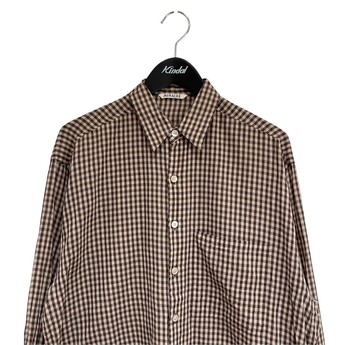 25SSAIRY LIGHT COTTON CHECK BIG SHIRT長袖シャツA25SS01GC