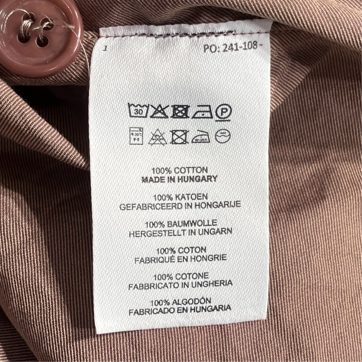 24SSCALBAR COTTON TWILL SHIRTジャケット241-108