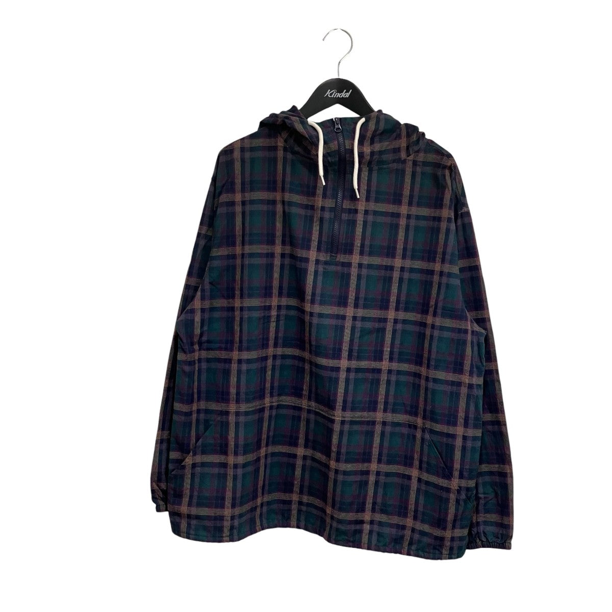 The DUFFER of ST．GEORGE MADRAS CHECK PULLOVER HOODIE SHIRTS長袖パーカー157255 SH692 古着・中古-1枚目のアイテム画像