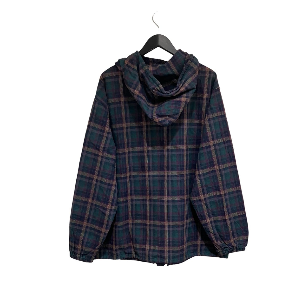 The DUFFER of ST．GEORGE MADRAS CHECK PULLOVER HOODIE SHIRTS長袖パーカー157255 SH692 古着・中古-2枚目のアイテム画像
