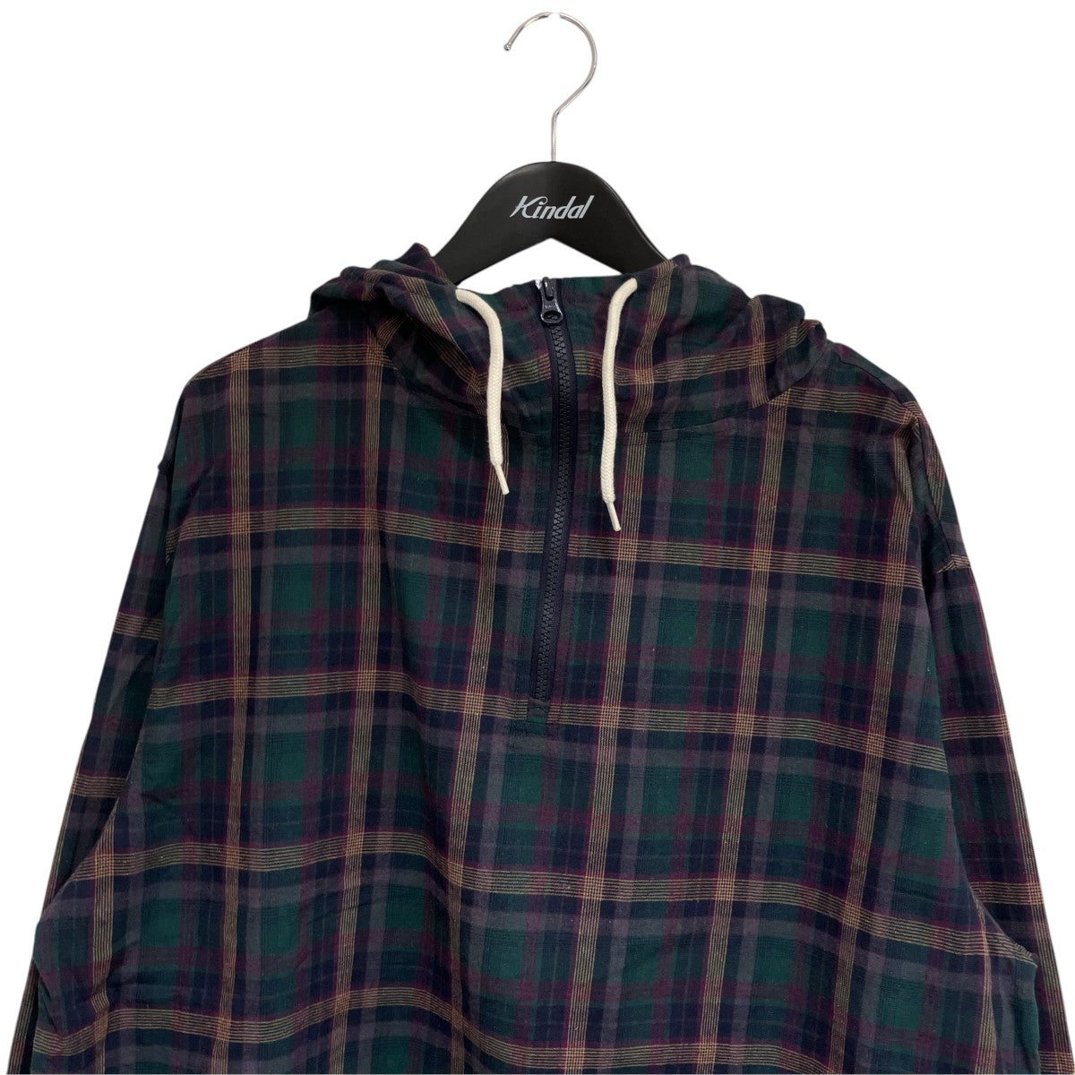 The DUFFER of ST．GEORGE MADRAS CHECK PULLOVER HOODIE SHIRTS長袖パーカー157255 SH692 古着・中古-3枚目のアイテム画像