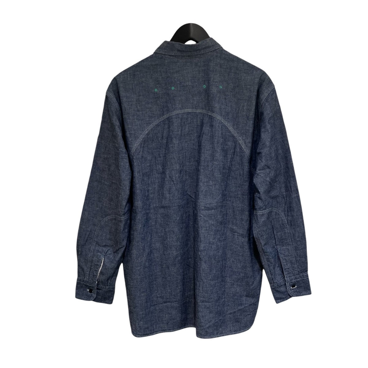 NIGEL CABOURN MEDICAL SHIRTシャンブレーシャツ8042-00-10050 古着・中古-2枚目のアイテム画像