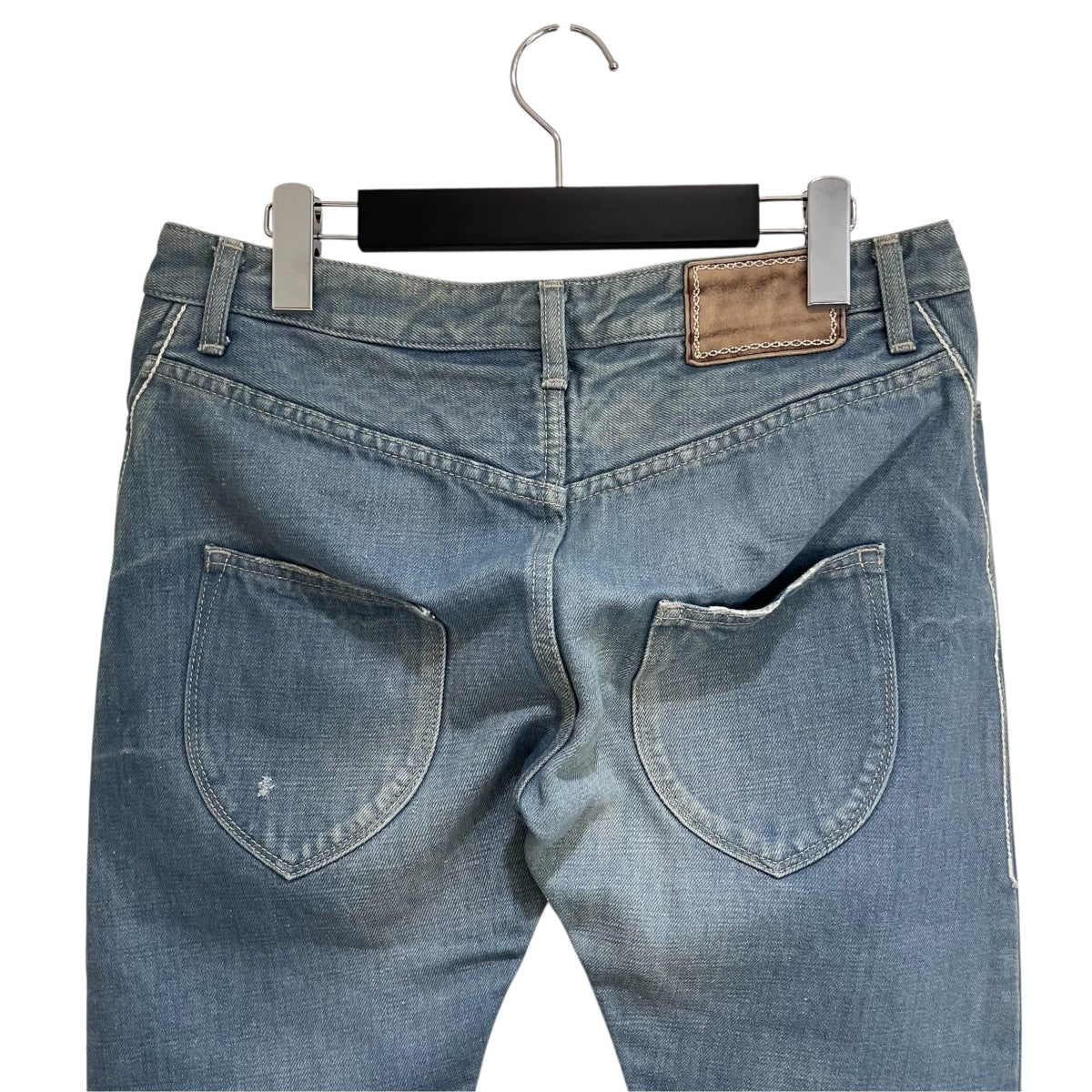 alwaysスキニー クラッシュ加工デニムパンツ0A4182