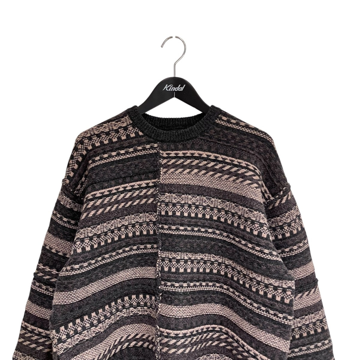 WHITE MOUNTAINEERING 25AWFAIR ISLE ZIP KNIT PULLOVERニットWM2573606 古着・中古-3枚目のアイテム画像