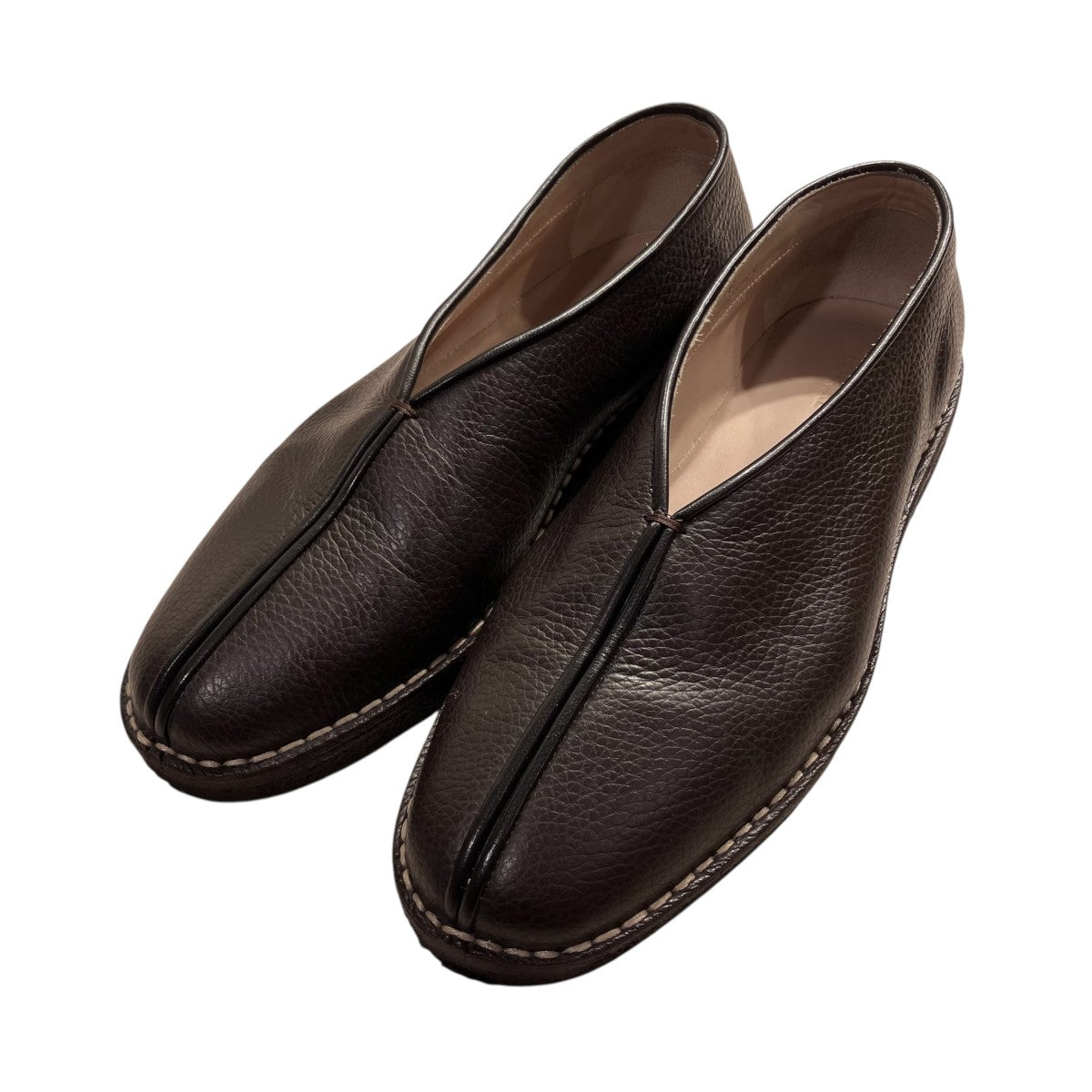 Piped Crepe Slippersレザーシューズ