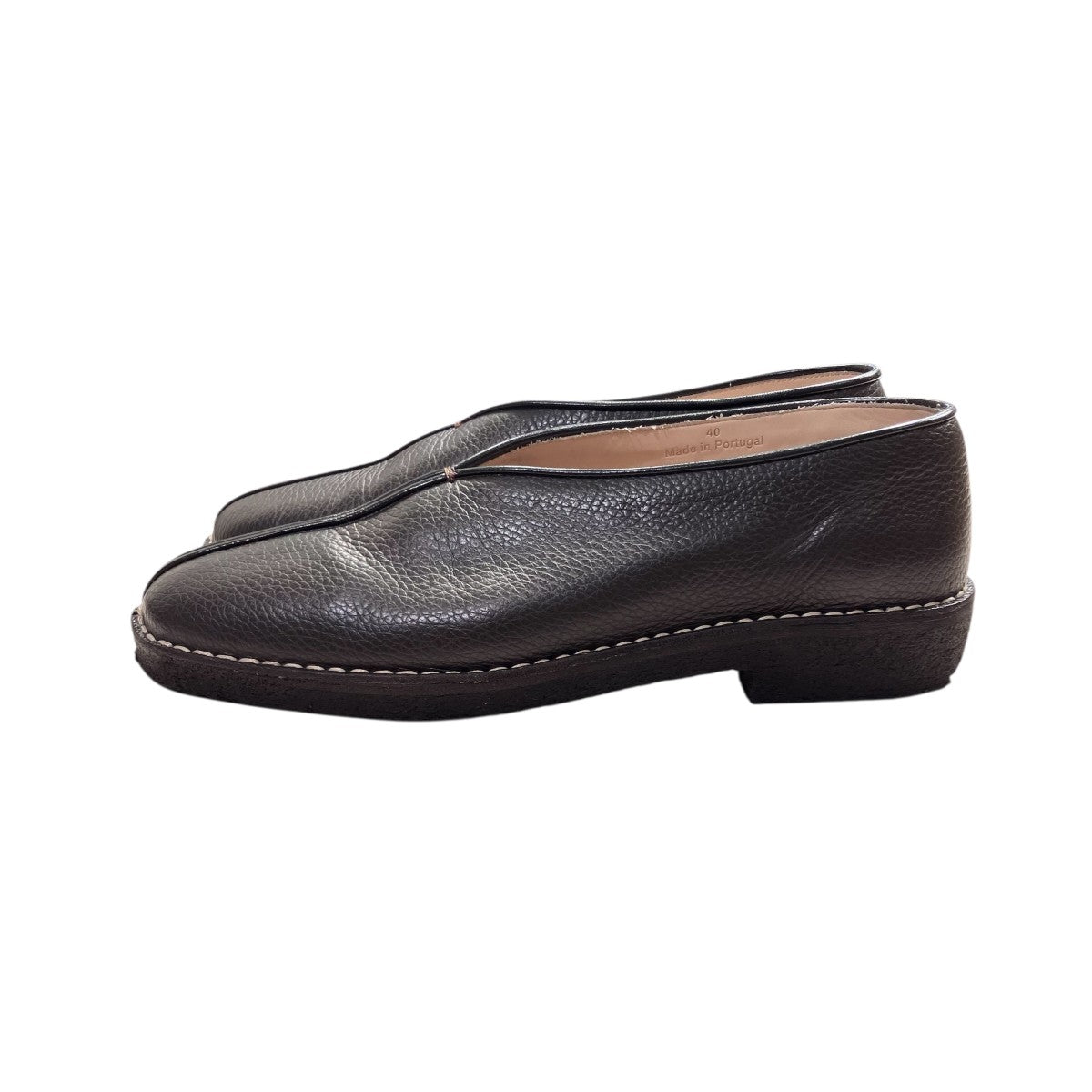 Piped Crepe Slippersレザーシューズ