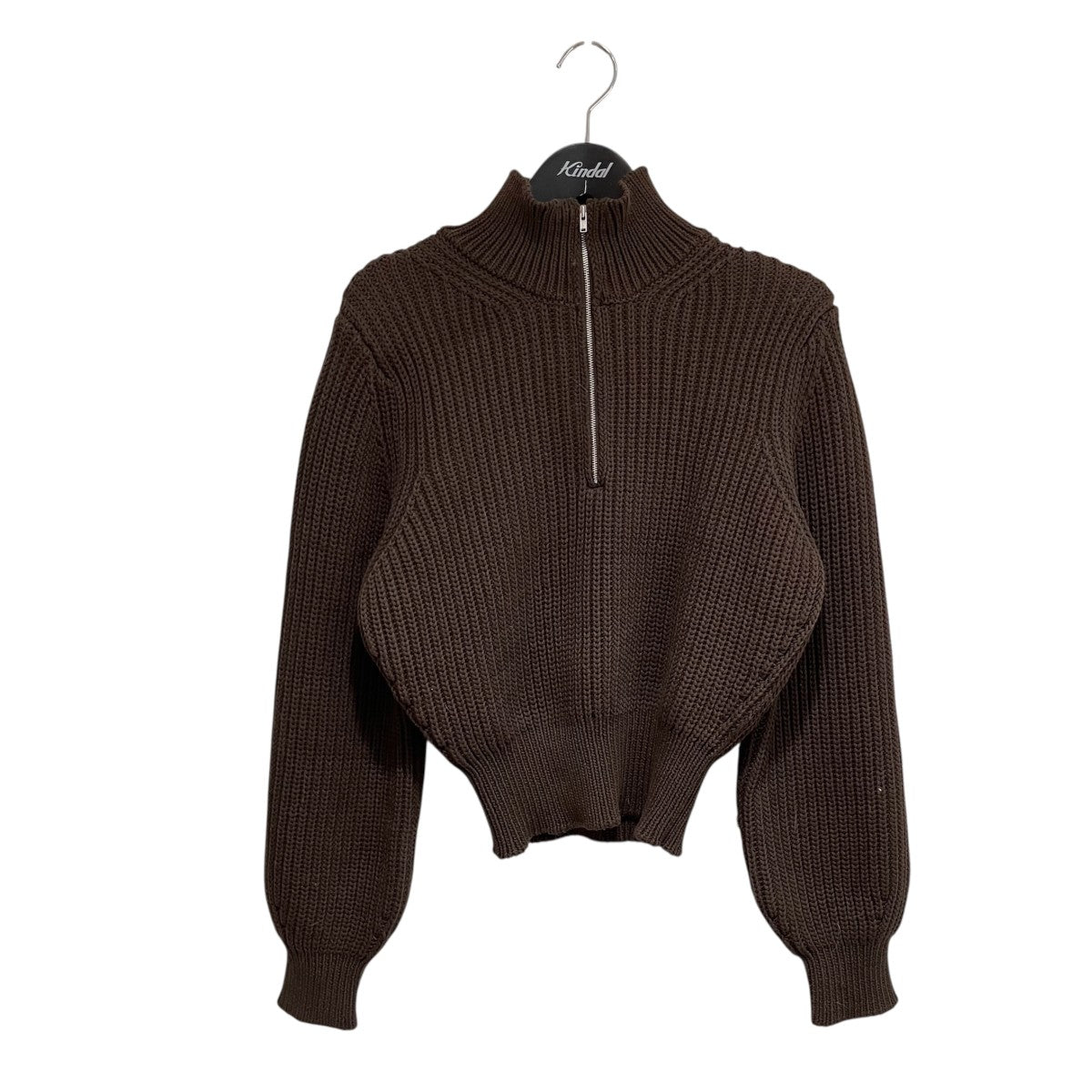 23AWPadded square knit長袖セーター460GAL70-0230