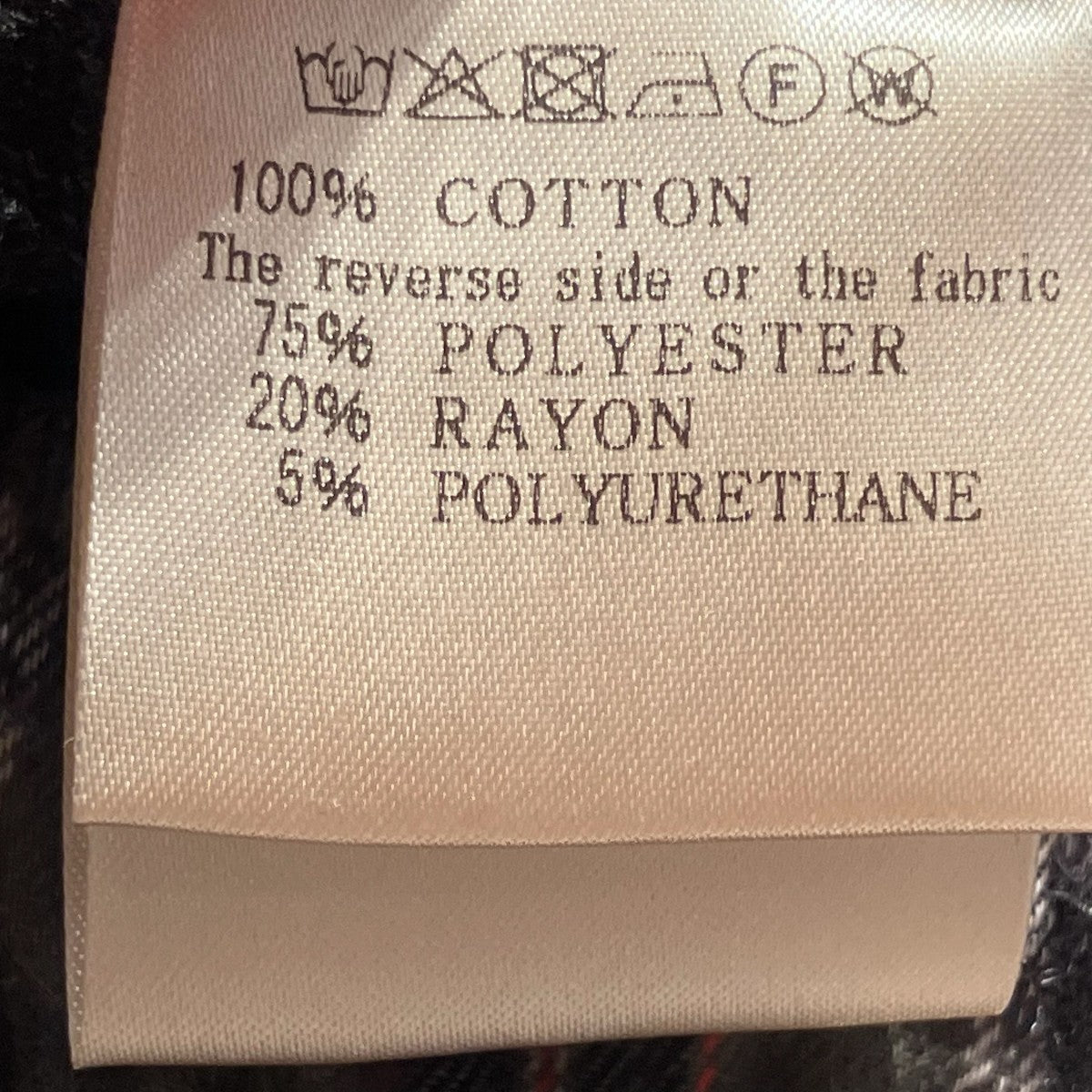 A．F ARTEFACT 25AWNEEDLE PUNCH PLAID FABRIC ZIPPERパーカー 古着・中古-6枚目のアイテム画像