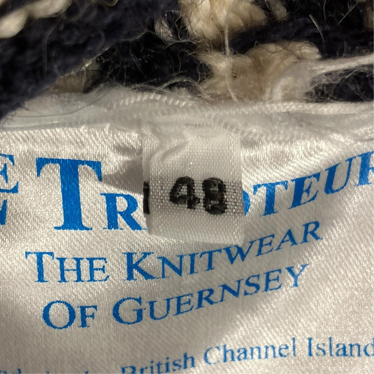 TRADITIONAL GUERNSEY SWEATERボーダーニット