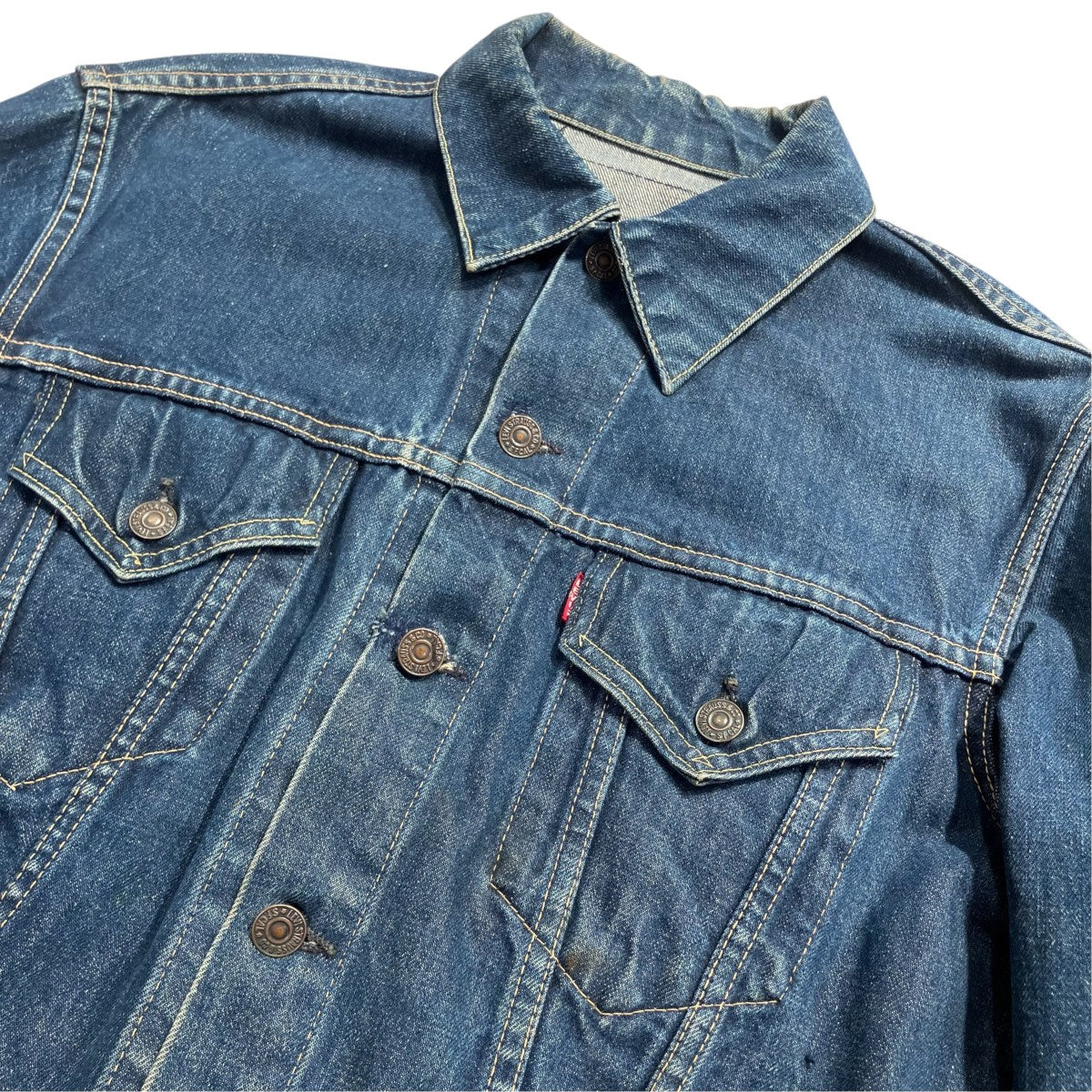 60’S 557 BIG E ボタン裏D刻印 均等デニムジャケット