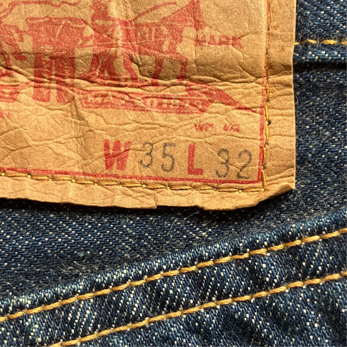 66前期 BIG E 足長R ボタン裏6デニムパンツ