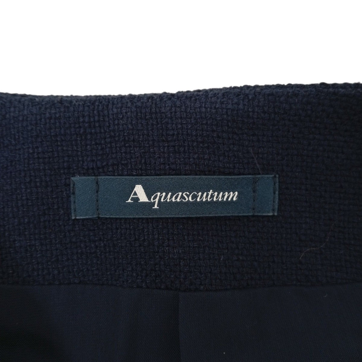 Aquascutum ノーカラージャケット5007204070-39 古着・中古-3枚目のアイテム画像
