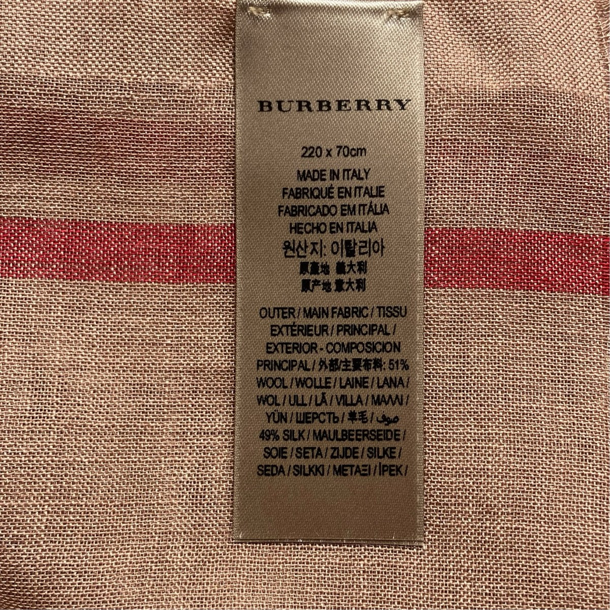 BURBERRY チェックストール3743232 古着・中古-7枚目のアイテム画像