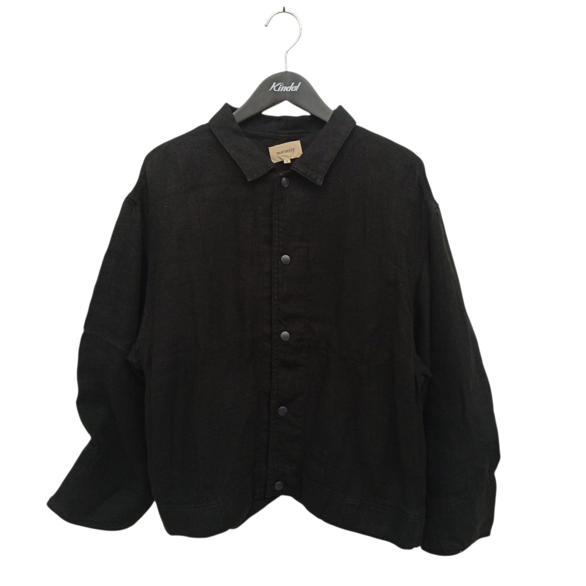 maturely Linen coverallシャツジャケット13-18-0176-452 古着・中古-1枚目のアイテム画像