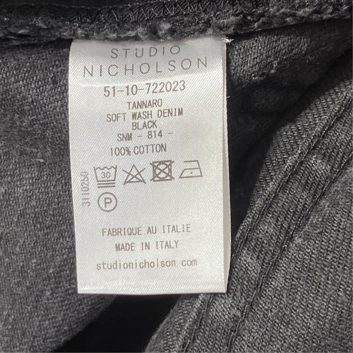 STUDIO NICHOLSON TANNAROデニムパンツ51-10-722023 古着・中古-10枚目のアイテム画像