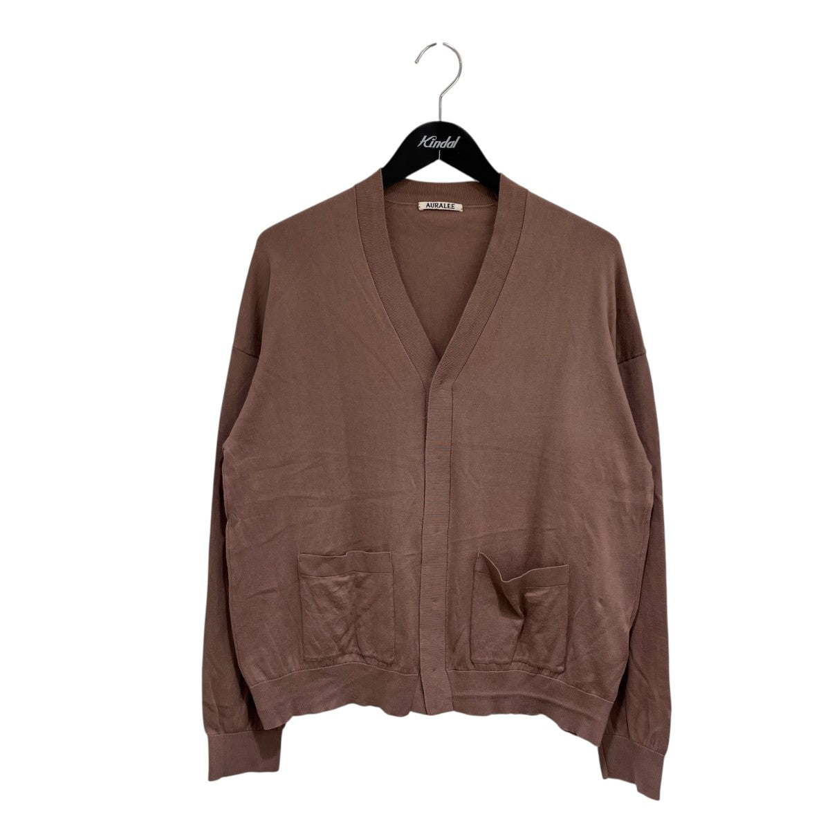 AURALEE SUPERFINE HIGH GAUGE KNIT CARDIGANカーディガンA9SC015G 古着・中古-1枚目のアイテム画像