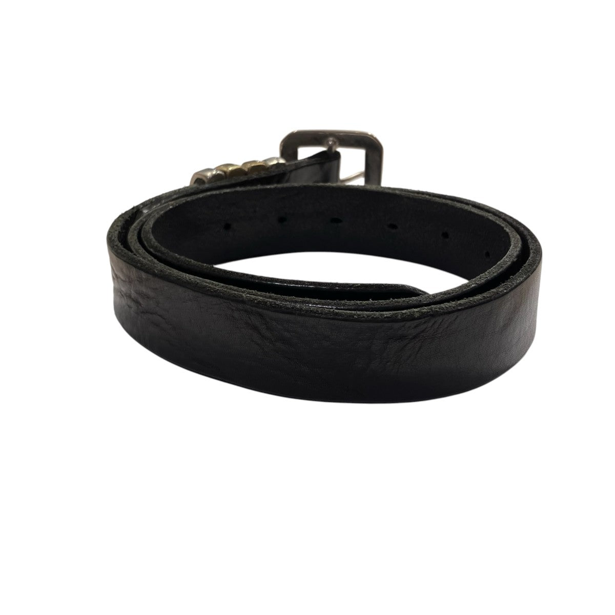MASTER＆CO． Amanojak別注 brass 4 loop-square buckle beltレザーベルト 古着・中古-4枚目のアイテム画像