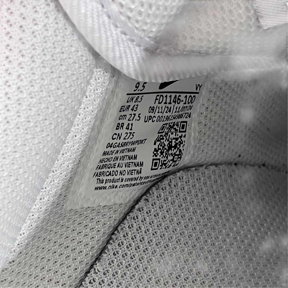 NIKE AIR FORCE 1 ’07 FLYEASEスニーカーFD1146-100 古着・中古-9枚目のアイテム画像