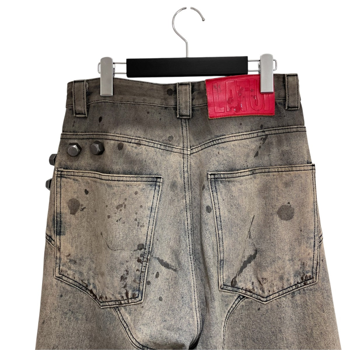 LATUI ATELIER ダメージ加工バギーデニムパンツ 古着・中古-4枚目のアイテム画像
