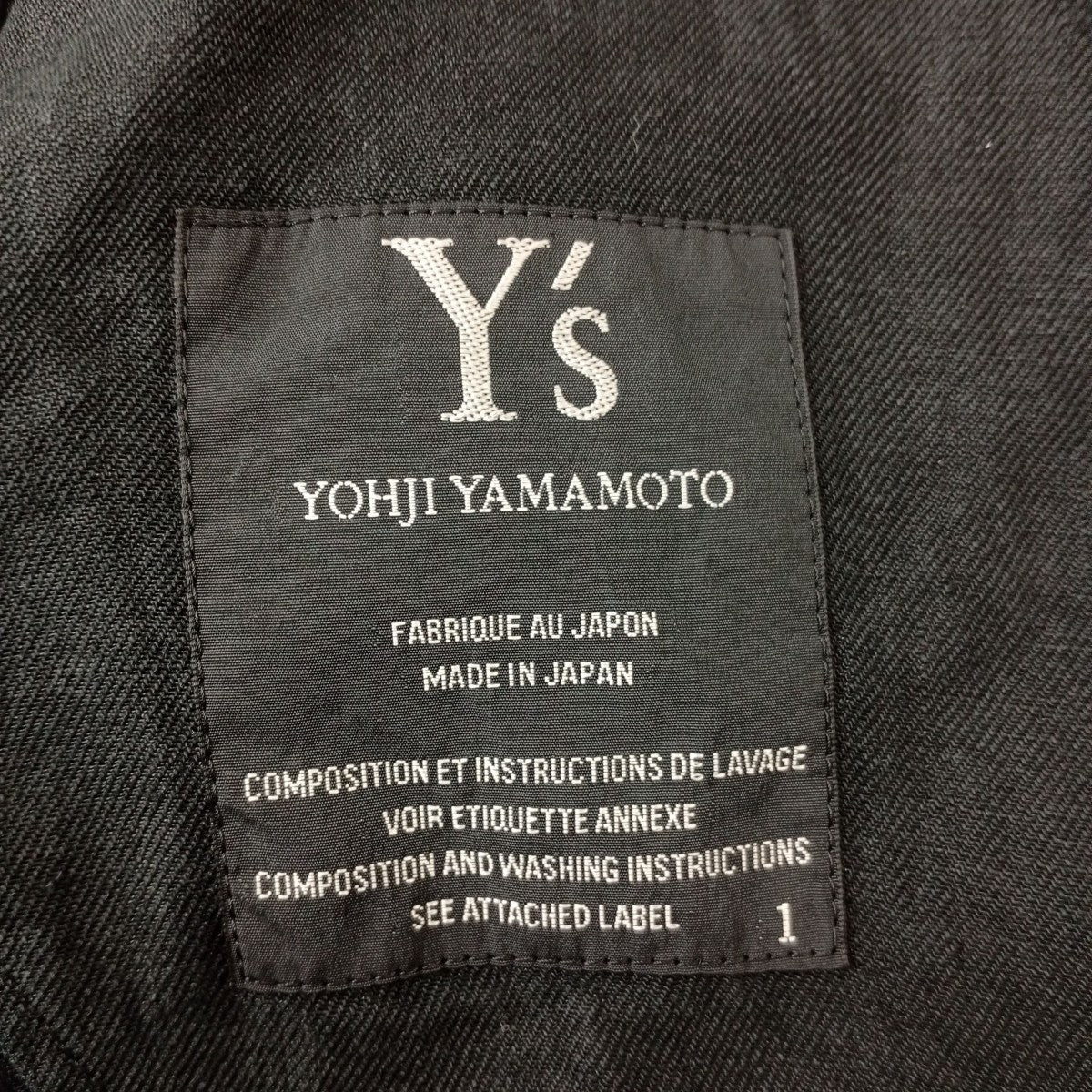 Y’s テーラードジャケットYS-J28-315 古着・中古-3枚目のアイテム画像