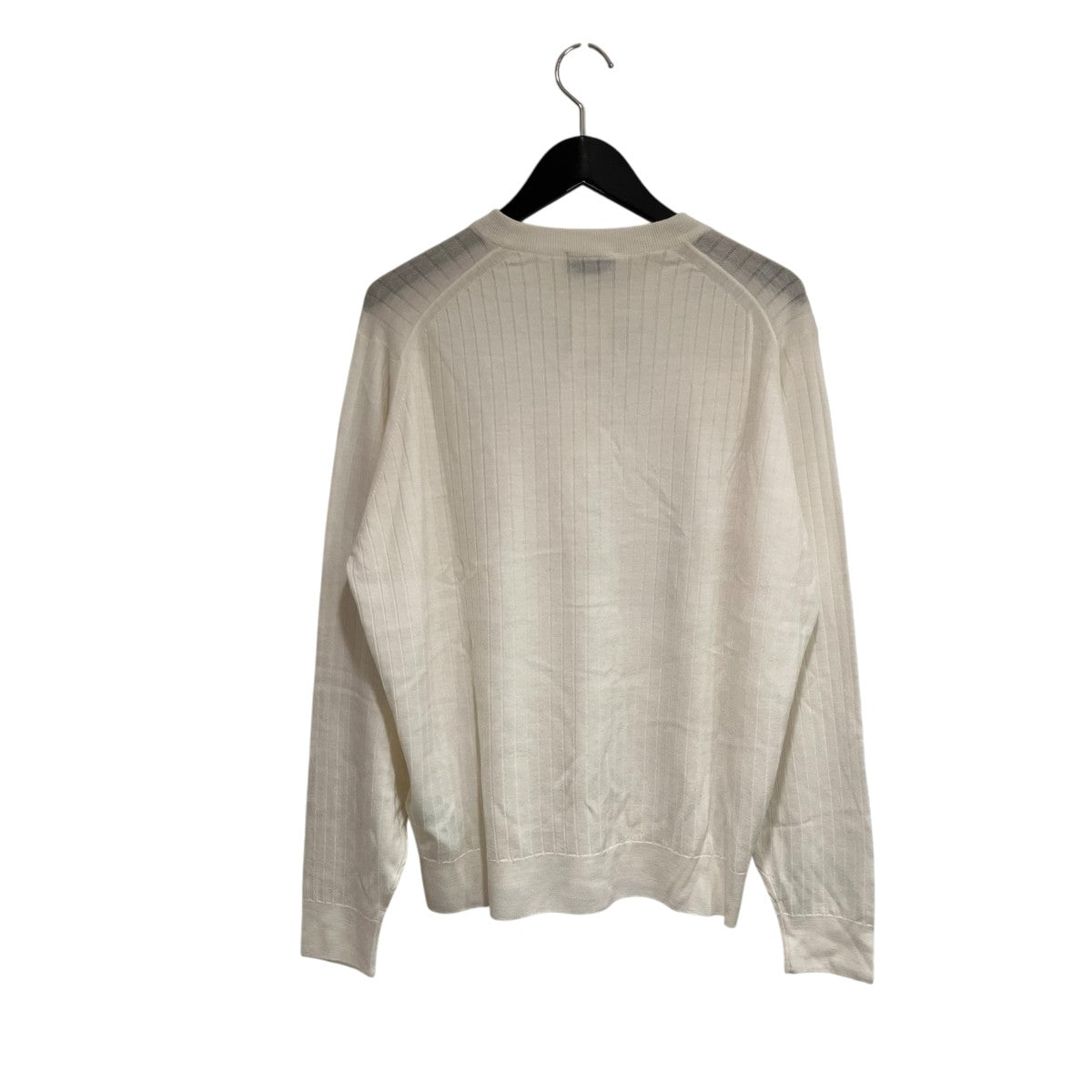 JOHN SMEDLEY GRANDAD RN LSヘンリーネックニットA4713 古着・中古-2枚目のアイテム画像