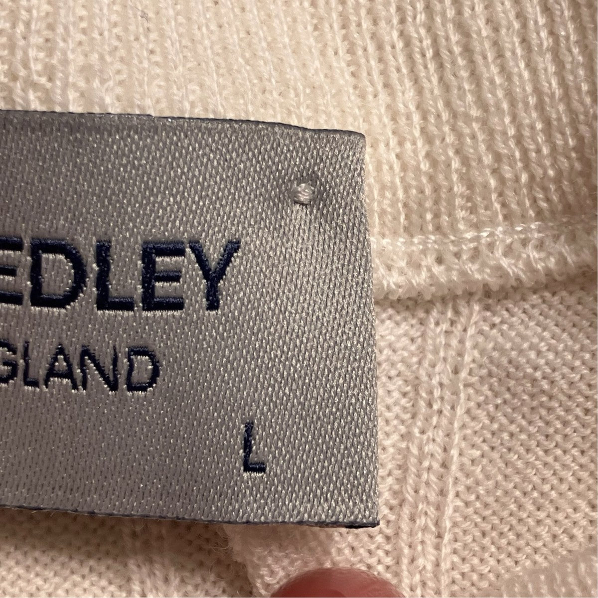JOHN SMEDLEY GRANDAD RN LSヘンリーネックニットA4713 古着・中古-5枚目のアイテム画像