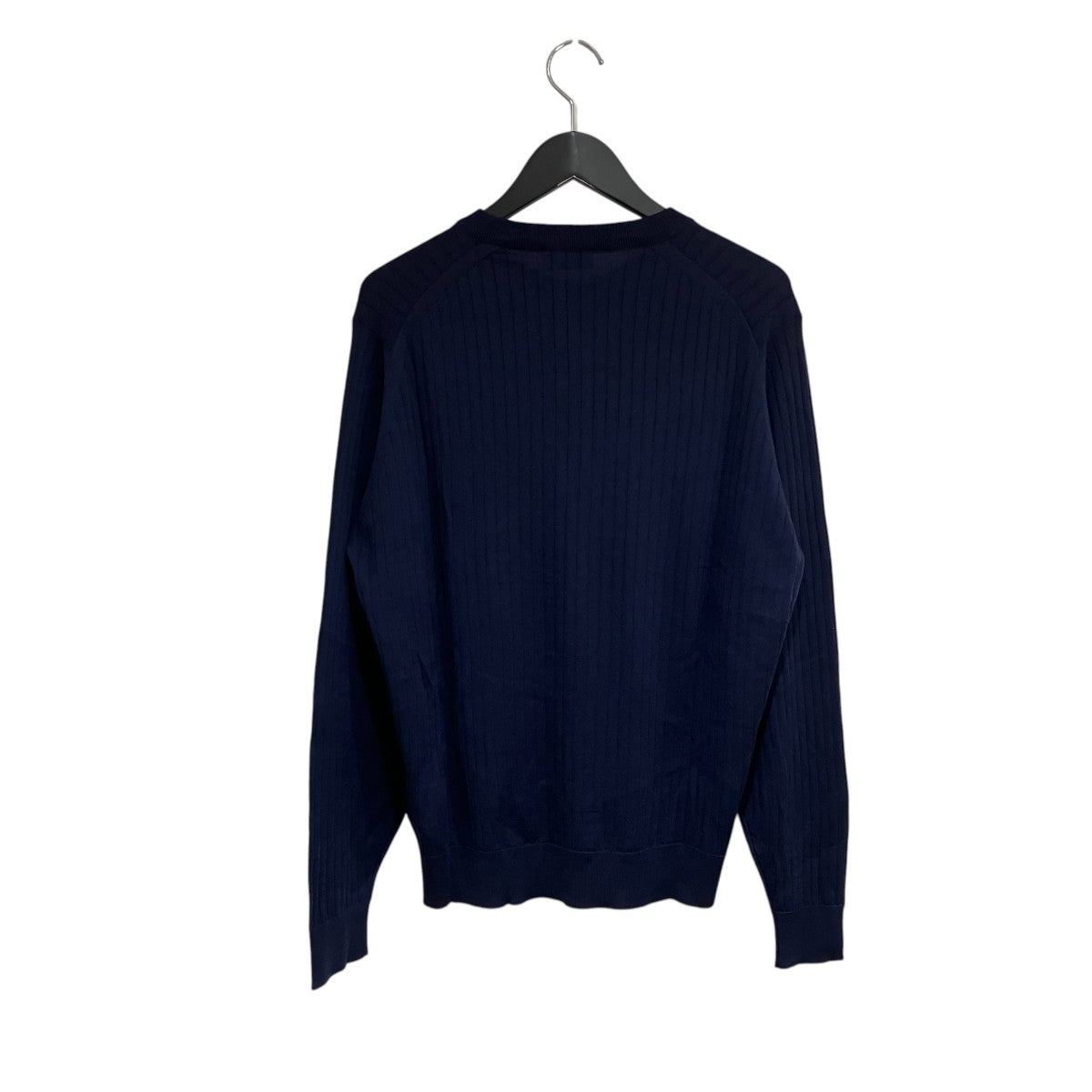JOHN SMEDLEY GRANDAD RN LSヘンリーネックニットA4713 古着・中古-2枚目のアイテム画像