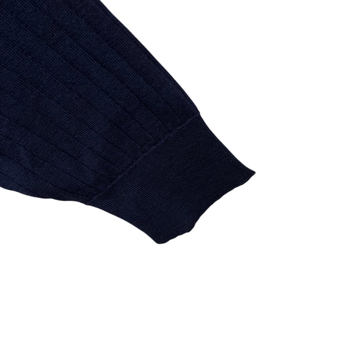JOHN SMEDLEY GRANDAD RN LSヘンリーネックニットA4713 古着・中古-4枚目のアイテム画像
