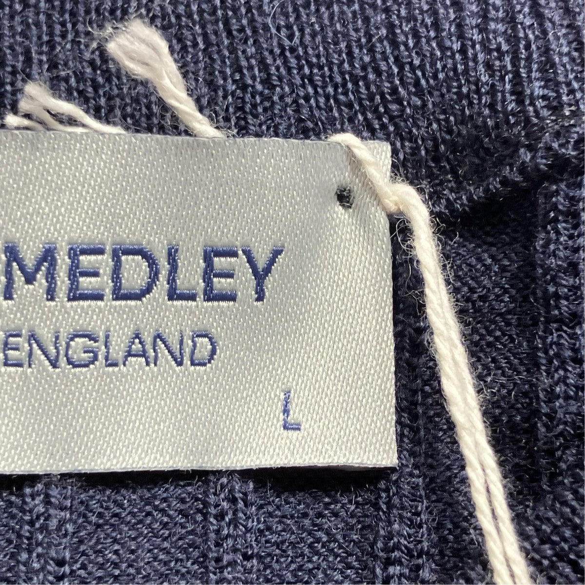 JOHN SMEDLEY GRANDAD RN LSヘンリーネックニットA4713 古着・中古-5枚目のアイテム画像