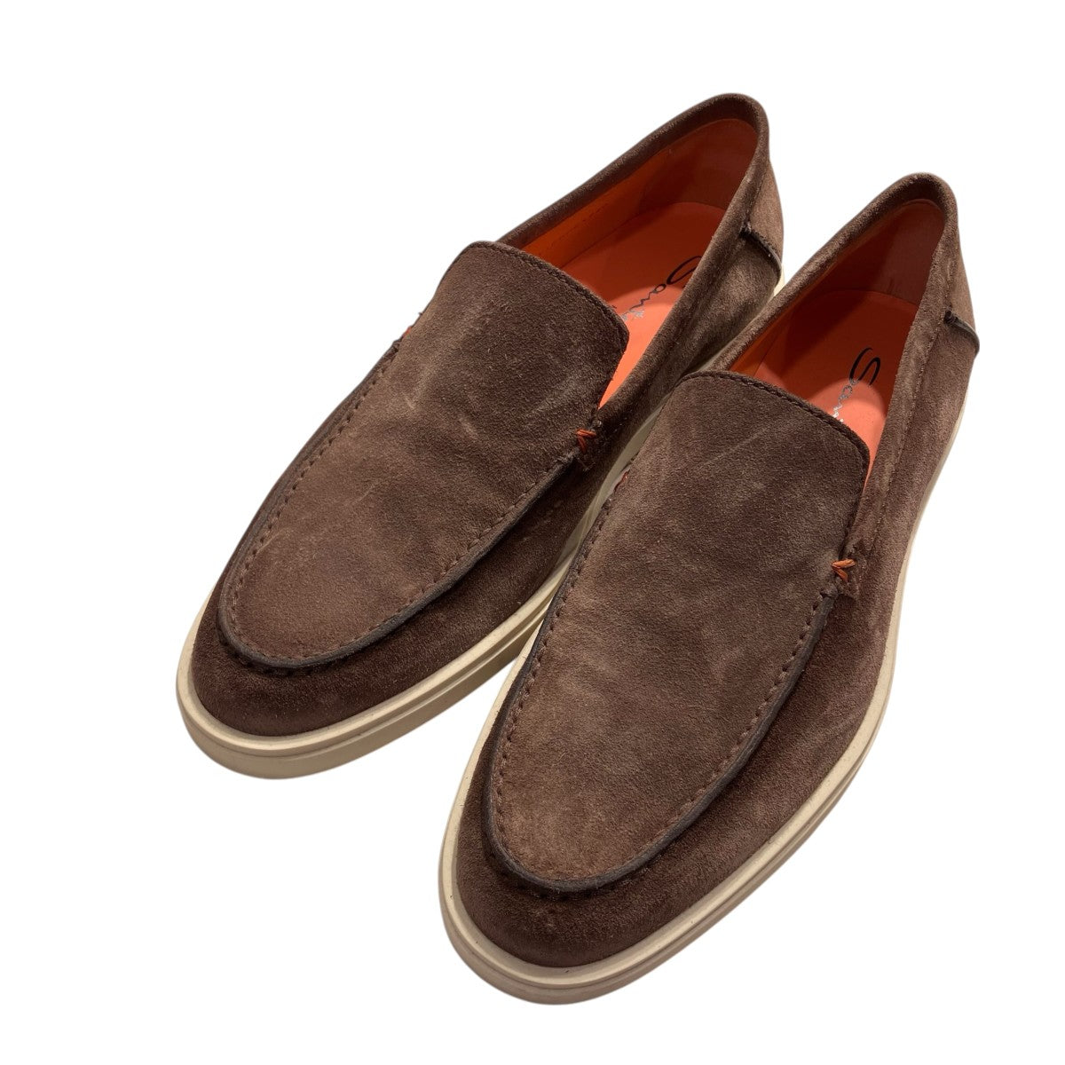 Santoni タンブルレザーローファーMGDT17824TICBGEXS50 古着・中古-1枚目のアイテム画像