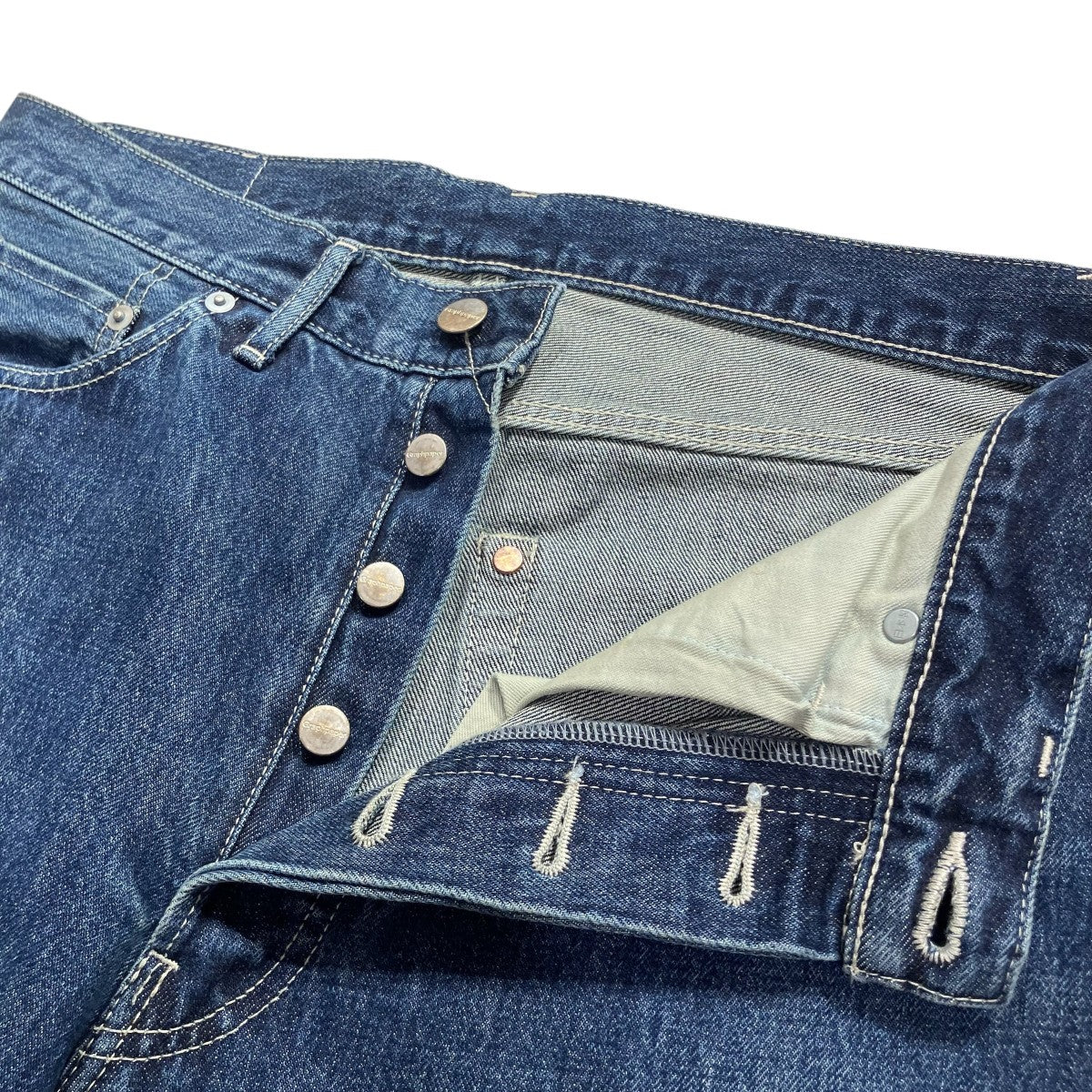 Selvage Denim Five Pocket Wide StraightデニムパンツGU253-40059DB