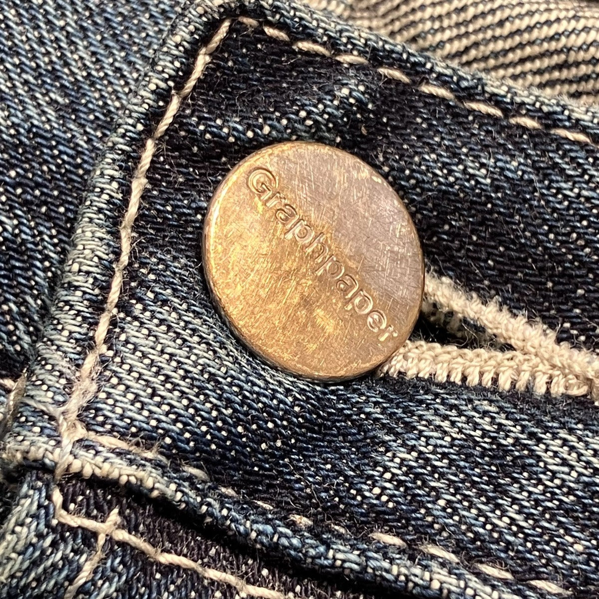 Selvage Denim Five Pocket Wide StraightデニムパンツGU253-40059DB