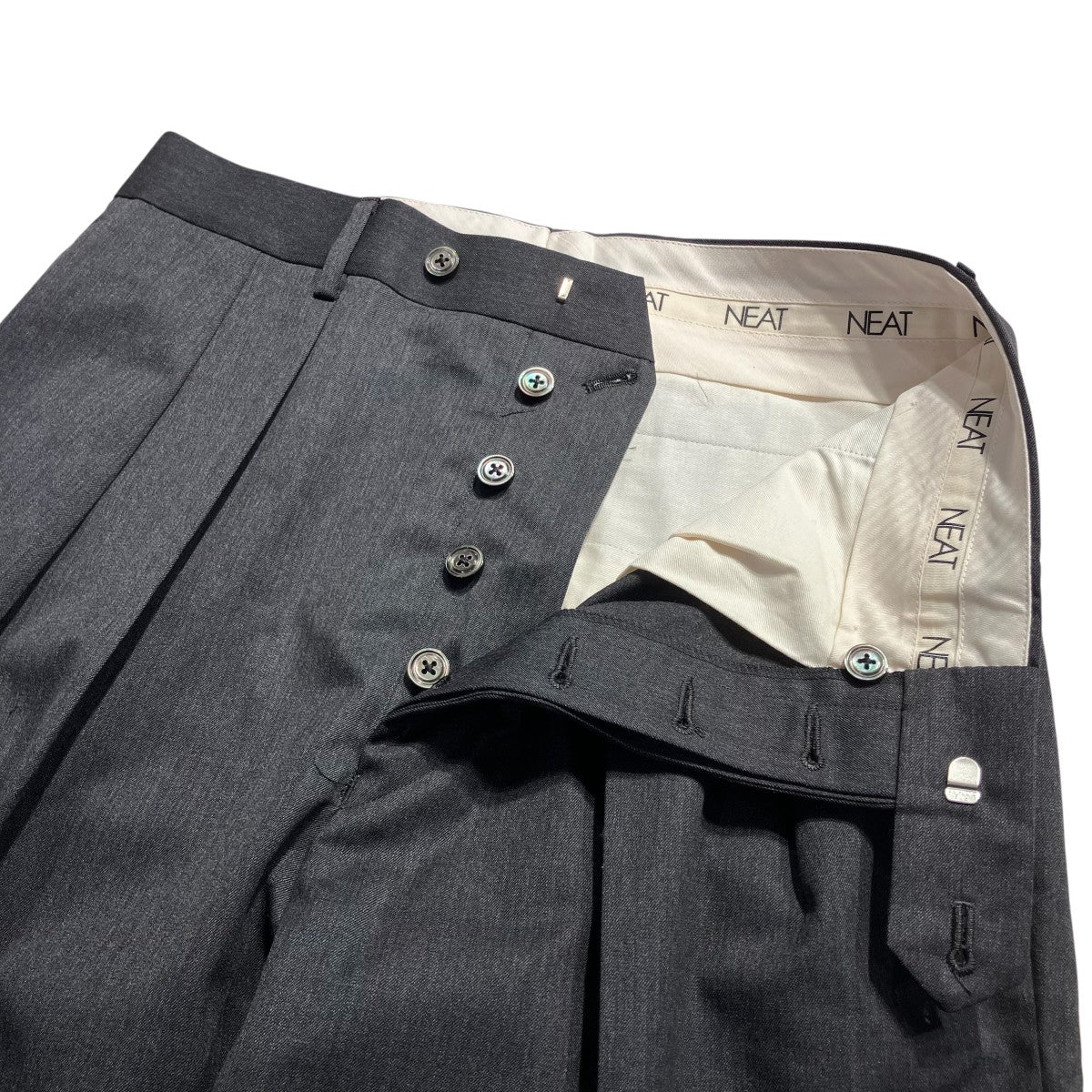 NEAT Wool Gabardine Wideパンツ25-01WGW 古着・中古-5枚目のアイテム画像
